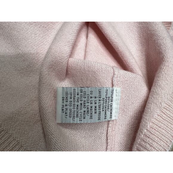 Eric Bompard Pale Pink Cashmere Sweater - Picture 8 of 9